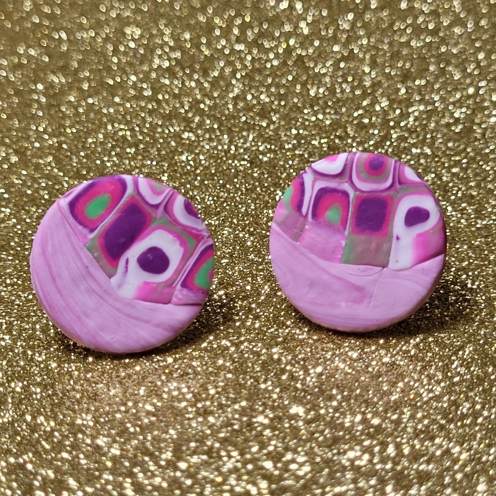 Hand made polymer clay earrings